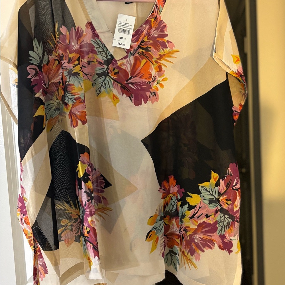 Floral Print Women's Top - Multicolor
